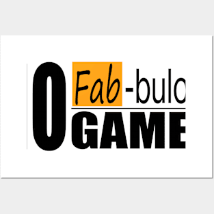 no fab-bulous gamer black Posters and Art